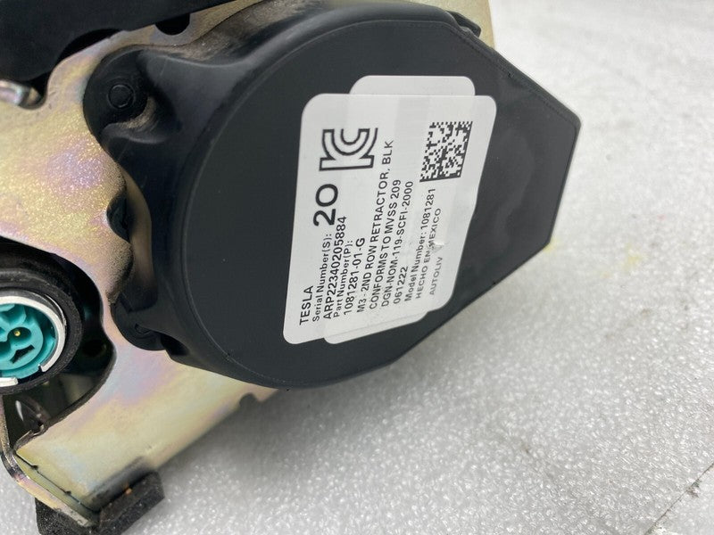 1081281 01 G ⭕ 17-23 Tesla Model 3 Rear Left or Right 2nd Row Seatbelt Retractor 1081281-01-G