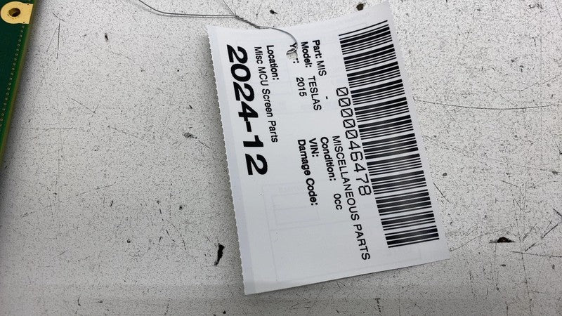 1055412 00 B 2012-2020 Tesla Model S MS Media Control Unit Motherboard  Electronics Assy OEM
