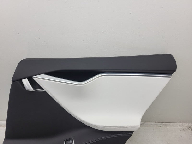 1008105 22 L ⭕ 12-15 Tesla Model S Rear Side Interior Door Panel Trim Card Right 1008105-22-L