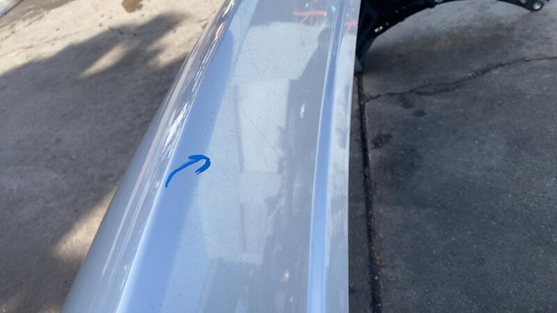 2011-2014 Porsche Cayenne Rear Bumper Fascia Cover w/o Park Assist Silver - LX7W