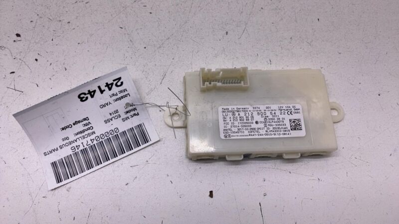 A 212 900 54 22 ⭕ 2014-2016 Mercedes E350 E-Class Keyless Go Entry Control Module A2129005422