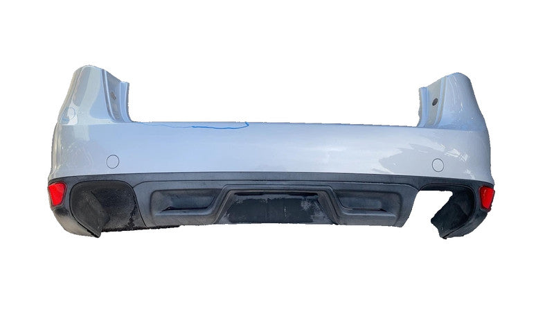2011-2014 Porsche Cayenne Rear Bumper Fascia Cover w/o Park Assist Silver - LX7W