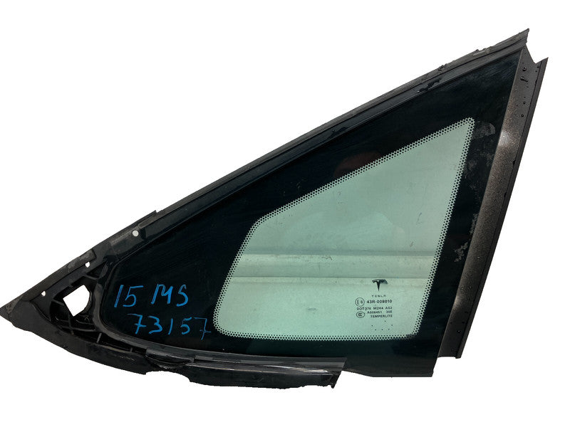 ⭕ 2012-2015 Tesla Model S Rear Passenger Side Quarter Fixed Glass Right RH Assy