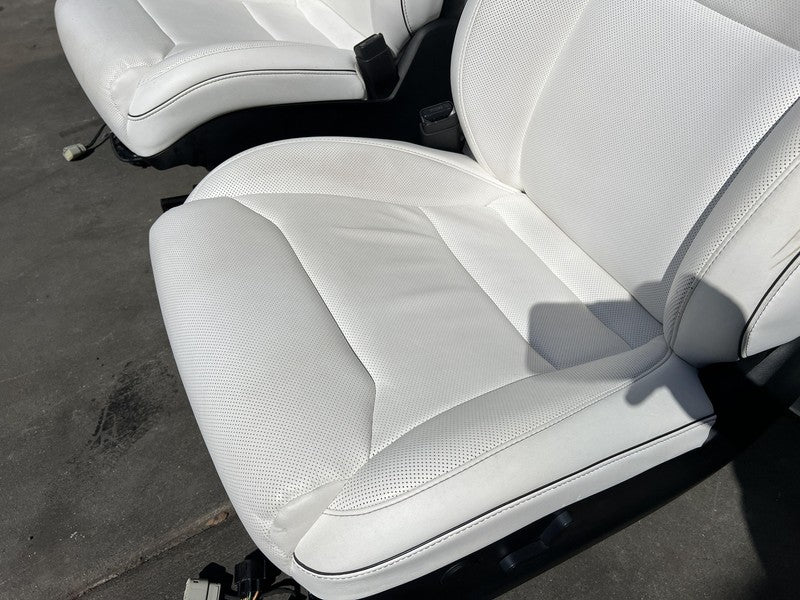 ⭕ 16-20 Tesla Model S Left & Right Front Bucket + Rear 2nd Row Seat Perforated