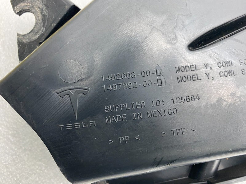 149260300B ⭕ 20-23 Model Y Front Windshield Under Hood Trim Cowl Screen Panel 1492603-00-B
