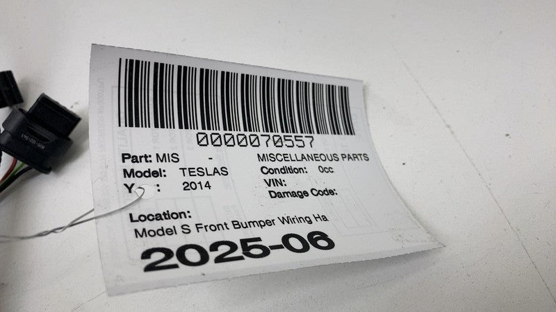 ⭕ 12-15 Tesla Model S Front Bumper Wiring Harness Cable Wire Loom 1004
