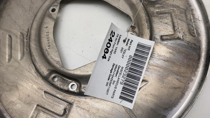 1044662 B ⭕ 2020-2023 Model Y Front Passenger Side Brake Disc Plate Shield Right 1044662-B