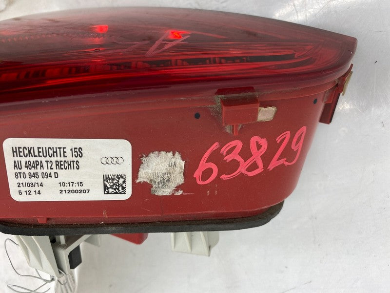8T0945094D ⭕ 12-16 Audi A5 Rear Passenger Side Trunk Inner Taillight Lamp Right 8T0945094D