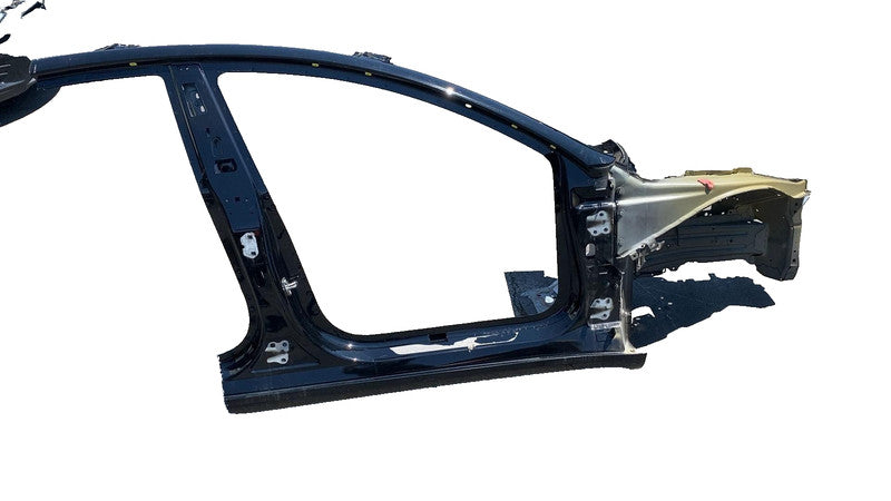 ⭕ 24-25 Model 3 Front Right A + B Pillar Structural Frame Horn Cut Black - PBSB