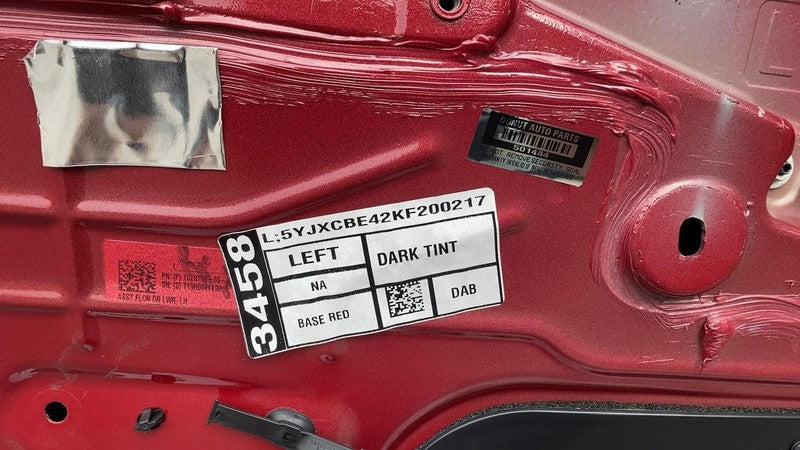 ⭕ 16-25 Tesla Model X Rear Left Falcon Door Shell Panel LH Red PPMR 10