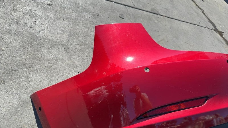 ⭕ 2017-2022 Tesla Model 3 Rear Bumper Cover w/ Park Sensor & Harness Red - PPMR
