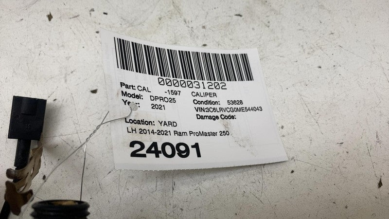 ⭕ 14-21 Ram ProMaster 2500 3500 Rear Brake Caliper Left w/ Hose Line 0
