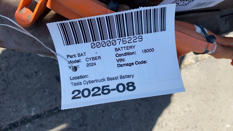 ⭕ 2024-2025 Tesla Cybertruck Beast High Voltage Battery Pack Assembly