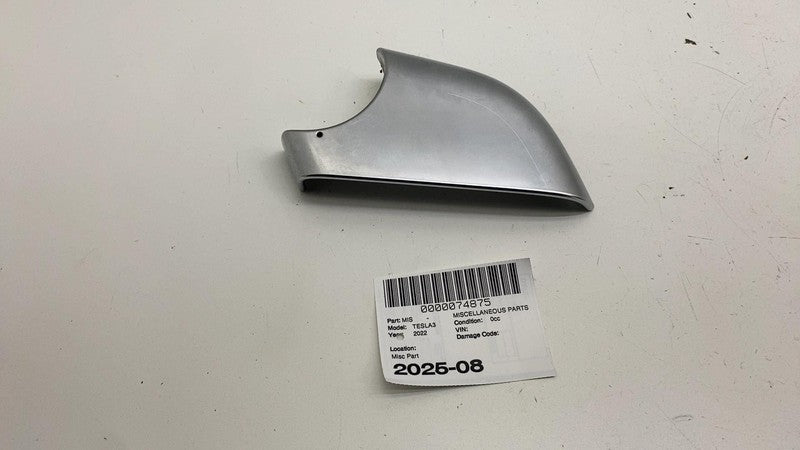 2287.3005 ⭕ 2017-2020 Tesla Model 3 Left Exterior Door Mirror Lower Cap Trim Cover Chrome