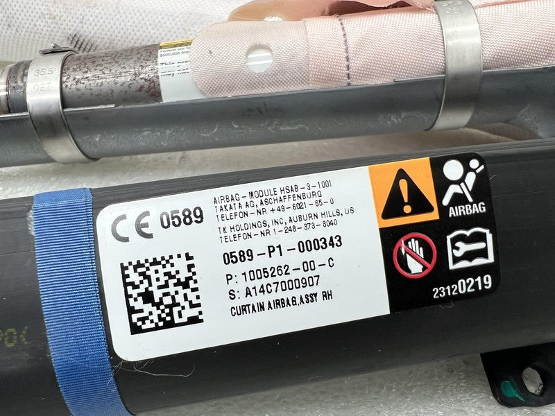2012-2020 Tesla Model S MS Right Passenger Roof Curtain Airbag OEM RH 