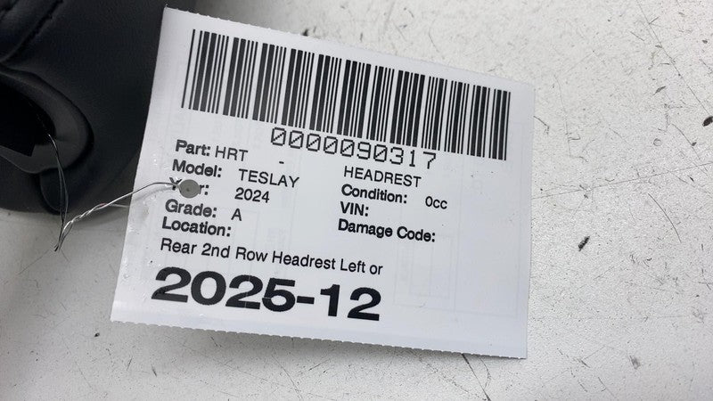 ⭕ 20-24 Tesla Model Y Rear Left or Right 2nd Row Seat Headrest Head Re