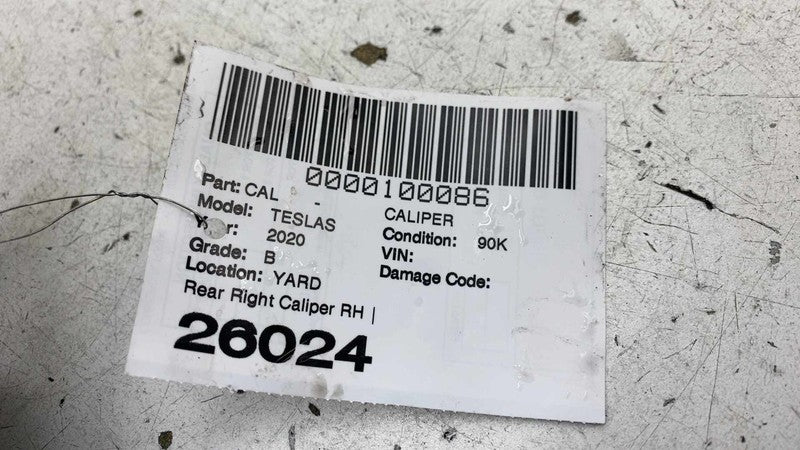 ⭕ 16-20 Model S MS Rear Passenger Caliper w/ Brake Hose Line Right 107