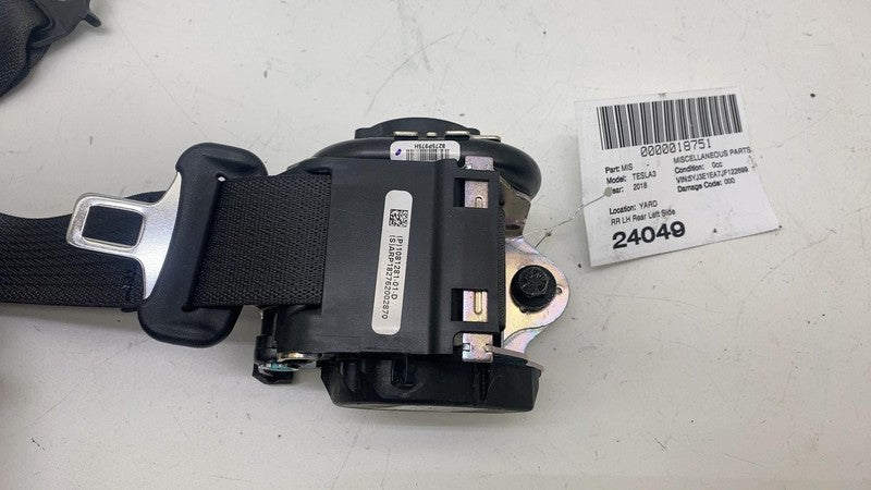 108128101D ⭕ 2017-2023 Tesla Model 3 Rear Side 2nd Row Seatbelt Retractor Left 1081281-01-D