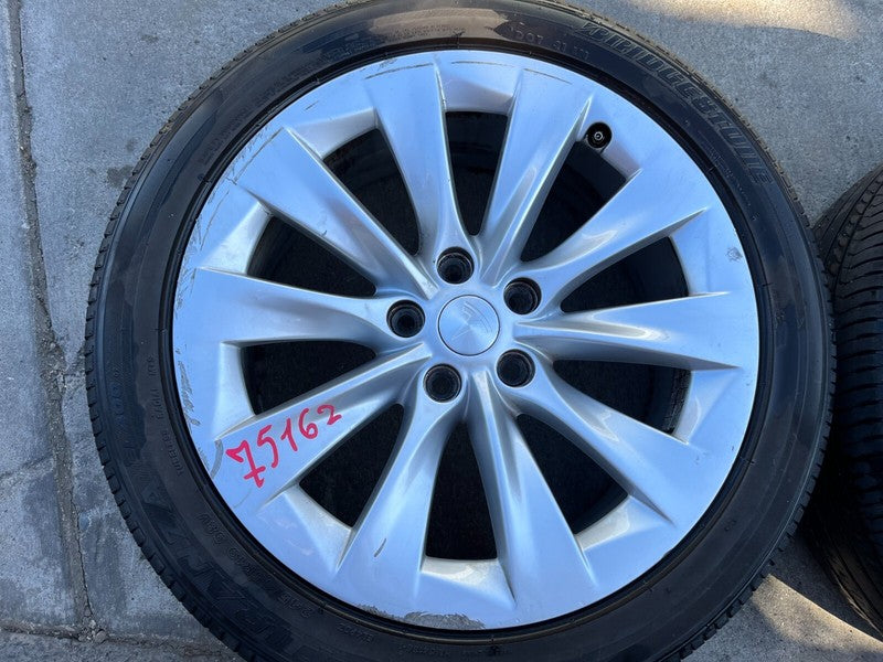 1059337 00 A ⭕16-20 Model S Wheel Rim 19" inch 19x8.0+40MM w/ Tire 245/45 R19 x2 1059337-00-A