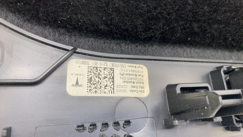 ⭕ 20-24 Model Y Rear Trunk Driver Side Trim End Item Finisher Left 167