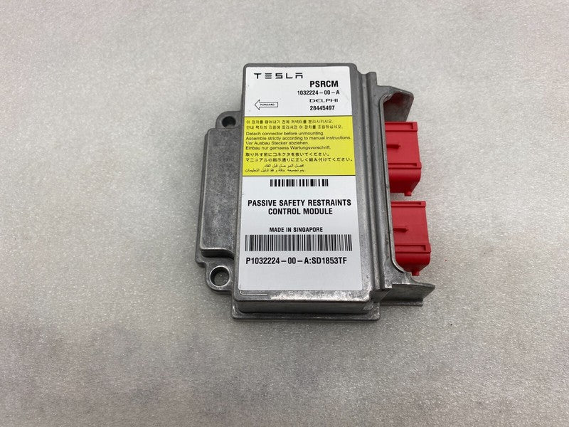 1032224 00 A ⭕12-15 Model S Passive Safety Restraint Computer  Module Crash Data 1032224-00-A