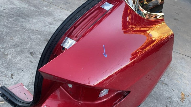 2016-2020 Tesla Model X Rear Right Quarter Fender Frame Panel Cutout RH Red PPMR