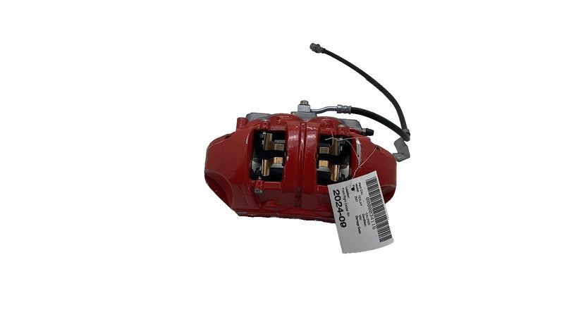 ⭕ 20-23 Tesla Model Y Front Passenger Side Caliper Red w/ Brake Hose Line Right