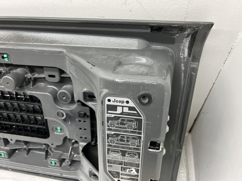 ⭕ 18-24 Jeep Wrangler Sahara 4xe Rear Lower Trunk Gate Rear Door Assembly Gray