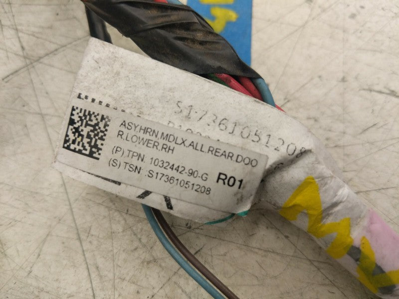 1032442 90 G ⭕16-20 Model X Rear Right Door Wiring Harness Cable Wire Loom Lower 1032442-90-G