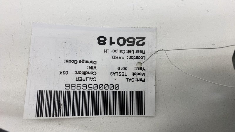 1044623-00-G ⭕ 2017-2025 Tesla Model 3 Rear Left Caliper w/ Brake Line Hose BASE 1044623-00-G