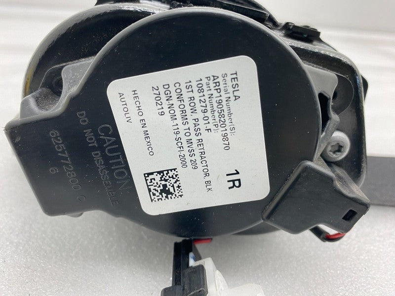 1081279 01 F ⭕ 2017-2023 Tesla Model 3 Front 1st Row Seat Belt & Retractor Right 1081279-01-F