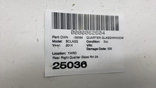 ⭕ 2014-2015 Mercedes-Benz B Electric Drive Rear Right Quarter Glass RH Blue 894