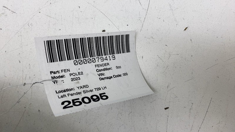 ⭕ 2021-2025 Polestar 2 Front Driver Side Fender Shell Panel Left LH Silver - 729