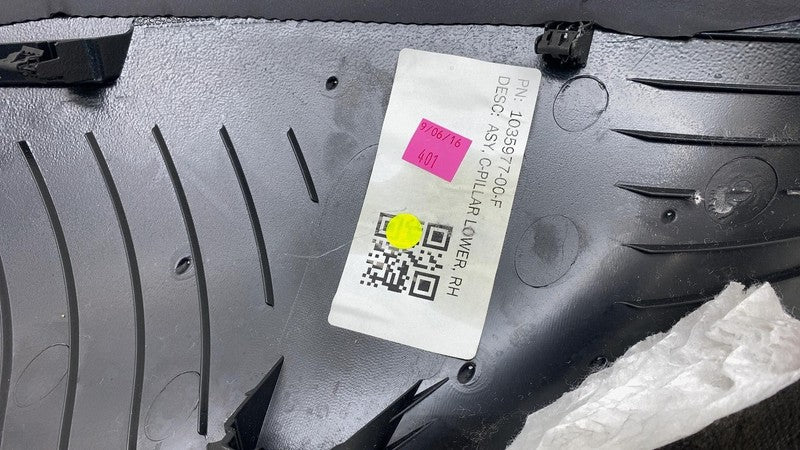 ⭕2016-2020 Tesla Model X Rear Right C-Pillar Lower Trim Cover Panel 10