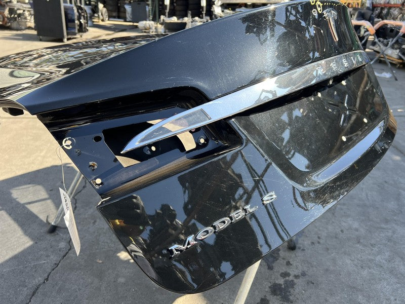 100263300E ⭕ 12-15 Model S Tailgate Hatch Panel & Liftgate Glass Black - PBSB 1002633-00-E