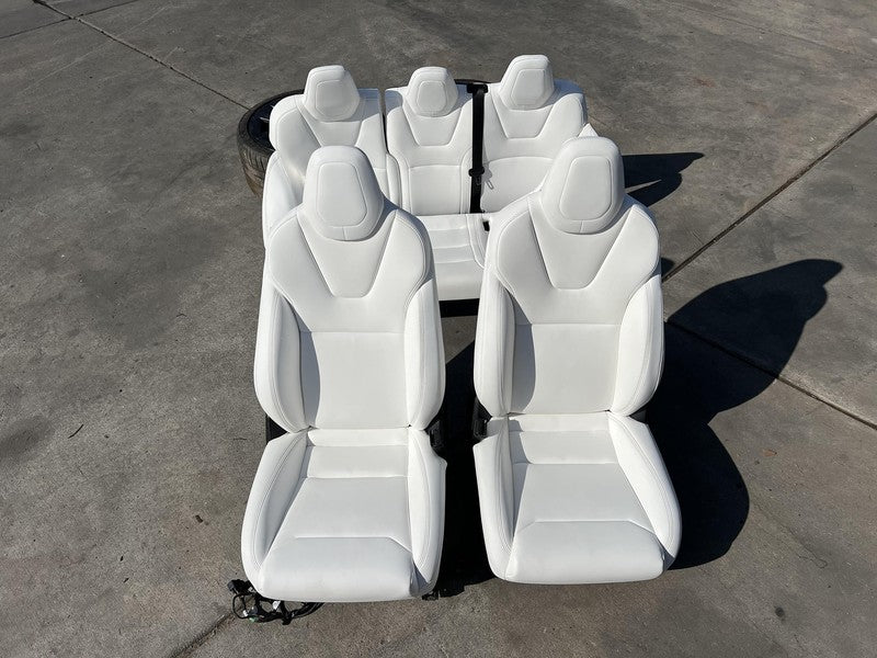 ⭕ 18-20 Tesla Model S Left & Right Front Bucket Seat + Rear 2nd Row Se