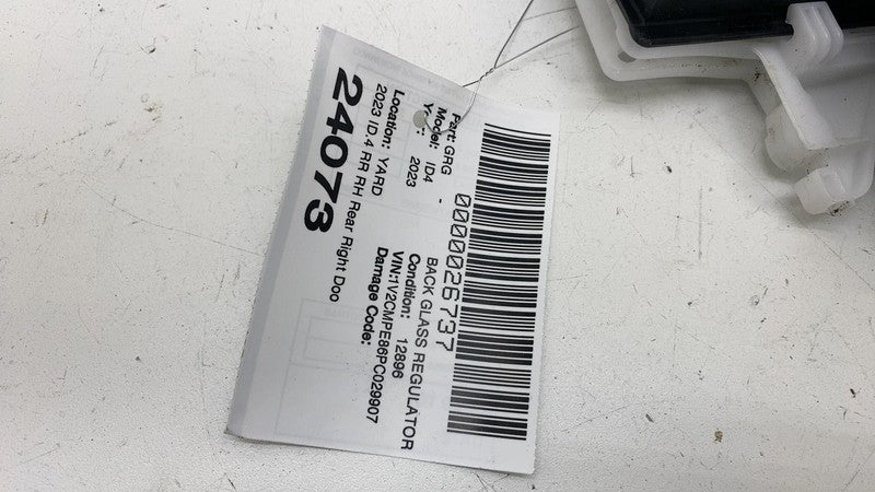 11K839402B ⭕ 2023 Volkswagen ID.4 Rear Right Door Window Regulator w/ Carrier RH 11K839402B