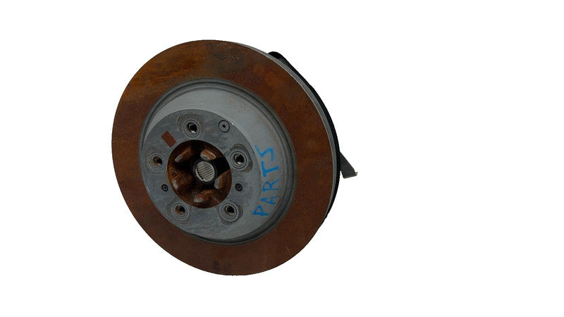 9Y0907616 ⭕2024 Porsche Cayenne Rear Left Spindle Knuckle w/ Rotor & Actuator (PARTS ONLY)