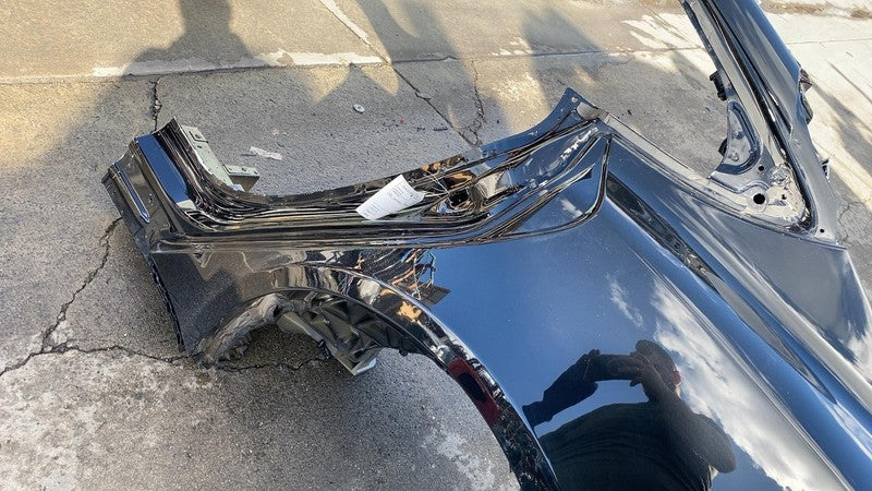 1553757-E0-K 2021-2023 Tesla Model S Rear Left Quarter Panel Structural Cut Out LH Black PBSB