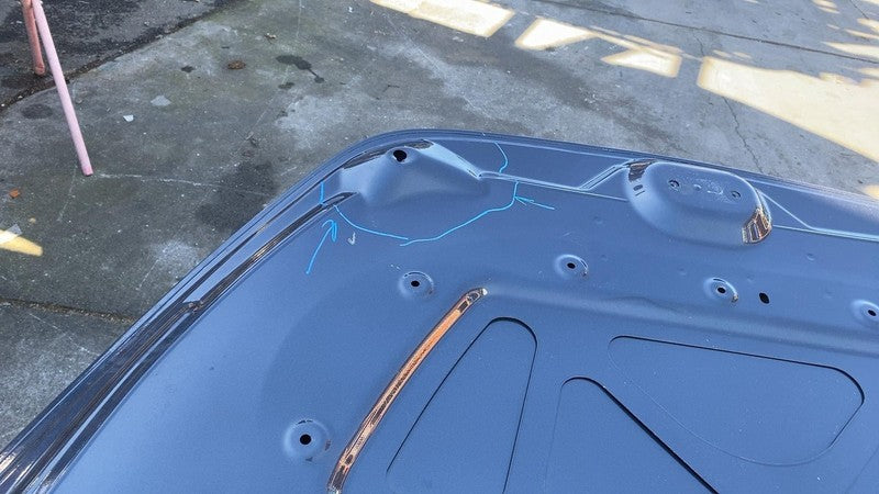 2020-2024 Tesla Model Y Front Bonnet Hood Shell Panel Assembly OEM Gray - PMNG