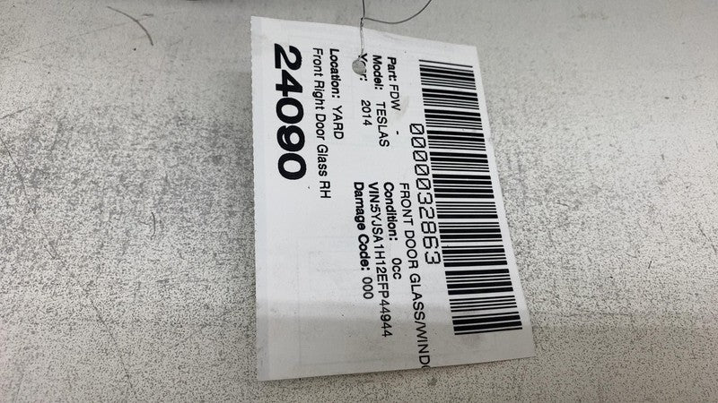 ⭕ 2012-2015 Tesla Model S Front Passenger Side Door Window Glass Right