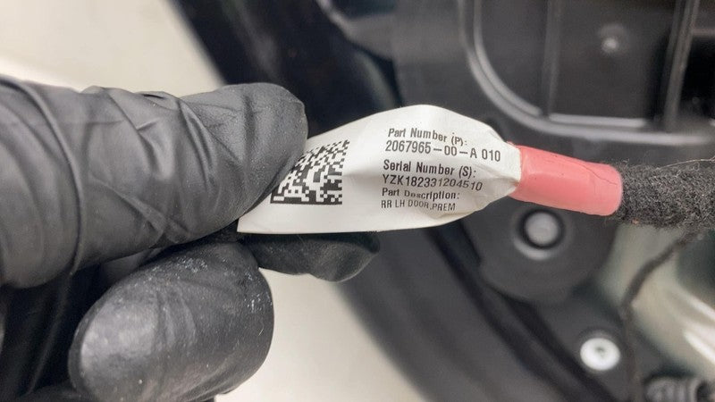 ⭕ 2017-2020 Tesla Model 3 Rear Door Shell Panel Left LH Black PMBL 108