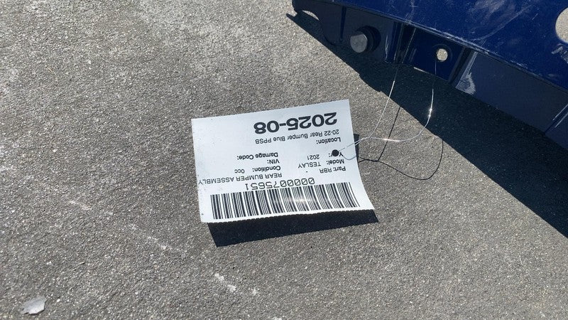 ⭕2020-2022 Model Y Rear Bumper Cover w/ Lower Valance  Blue - PPSB 149