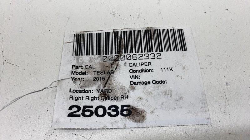 ⭕ 2012-2020 Tesla Model S Rear Caliper Red w/ Brake Hose Line Left 104