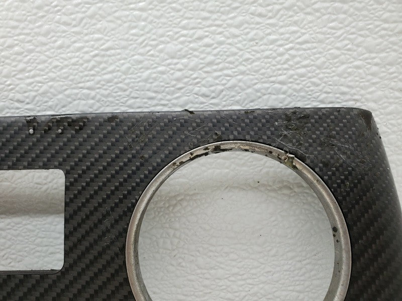 ⭕16-20 Model X MX Center Console Cup Holder Bezel Trim Carbon Fiber 10