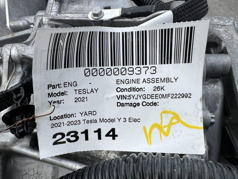 1120990-00-H ⭕ 21-23 Tesla Model Y Electric Engine Motor Rear Drive Unit Motor 1120990-00-H