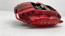 ⭕ 12-20 Tesla Model S Rear Passenger Side Caliper Red w/ Brake Hose Line Right
