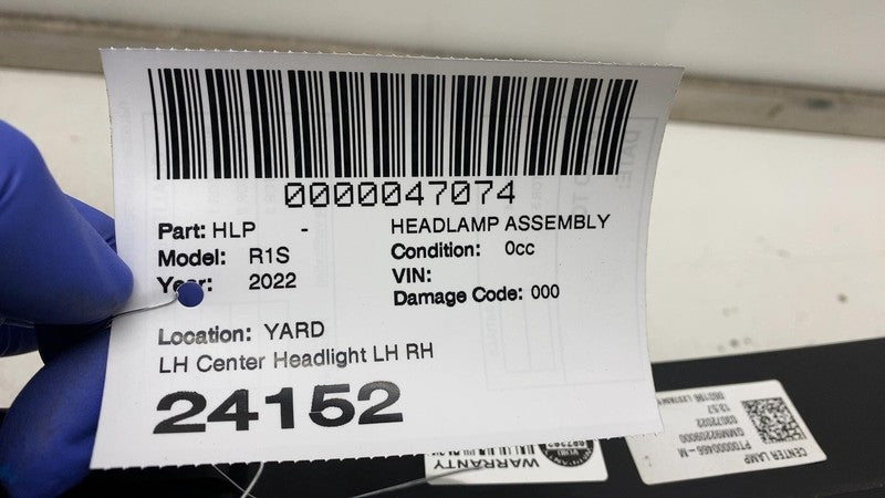 PT00000466M 2022-2024 Rivian R1T R1S Front Center LED Headlight DRL Head Lamp Assembly OEM