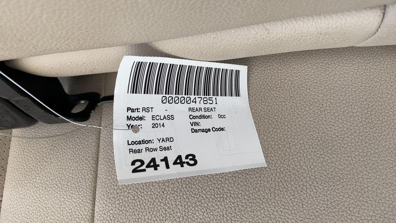 ⭕ 2014-2016 Mercedes-Benz E350 E-Class Rear 2nd Row Seat and Bolster Assembly