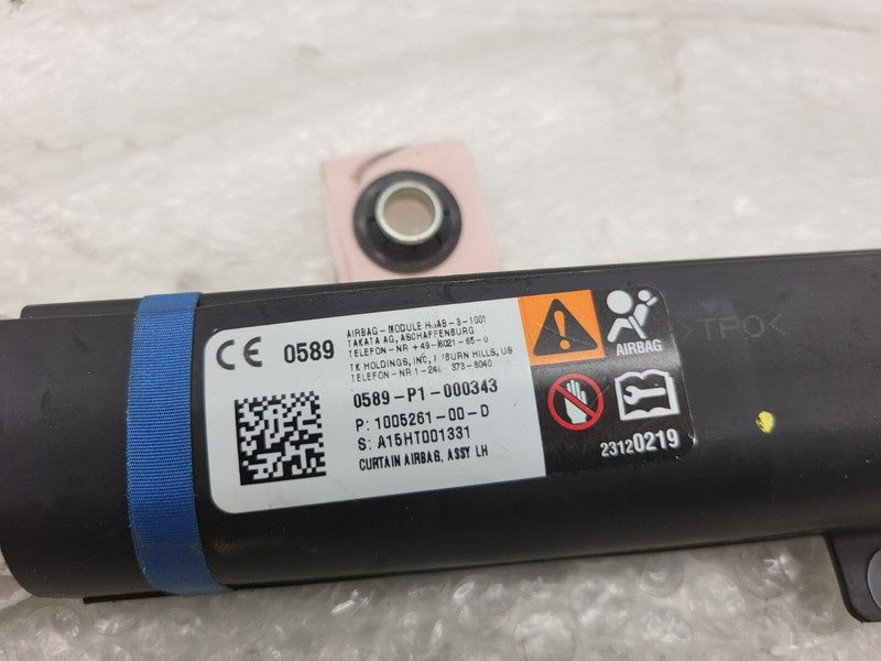 1005261 00 D ⭕ 12-20 Tesla Model S Driver Side Roof Curtain Safety Airbag Left 1005261-00-D